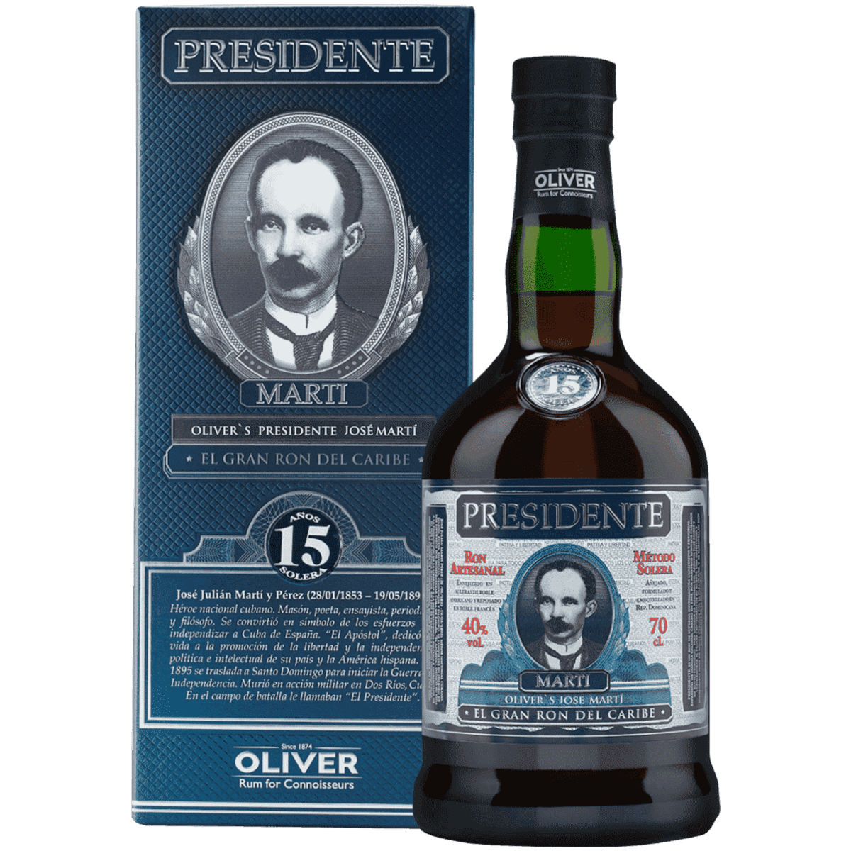

Ром Presidente 15 лет 0,7 л в подарочной упаковке