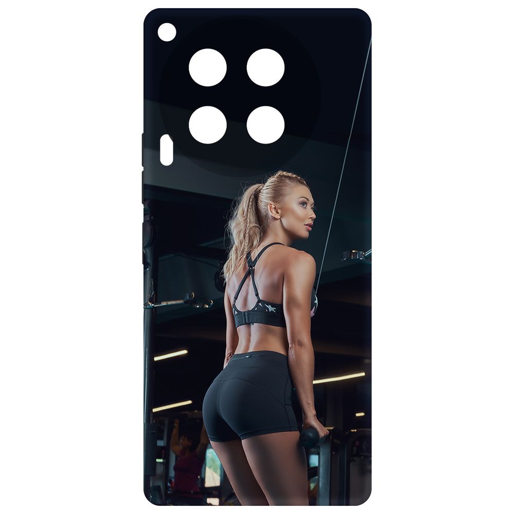 

Чехол-накладка Krutoff Soft Case Шорты женские для TECNO Camon 30 черный
