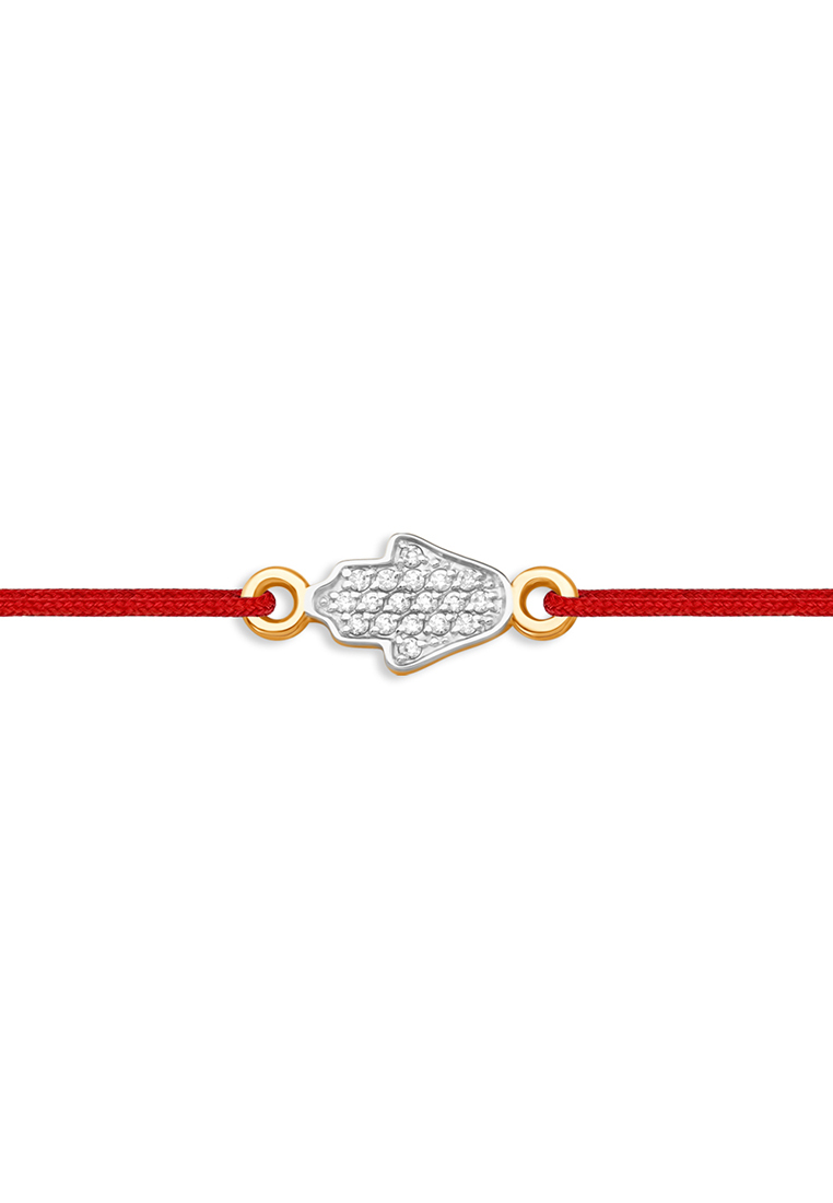 

Браслет из красного золота с фианитом р.  Kari Jewelry Б13217190, Б13217190