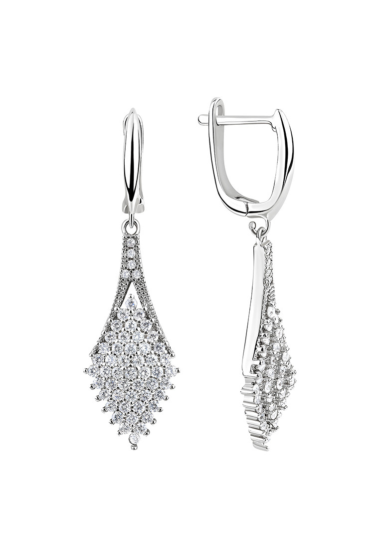 

Серьги подвески из серебра с фианитом Kari Jewelry СЛ-4560, СЛ-4560