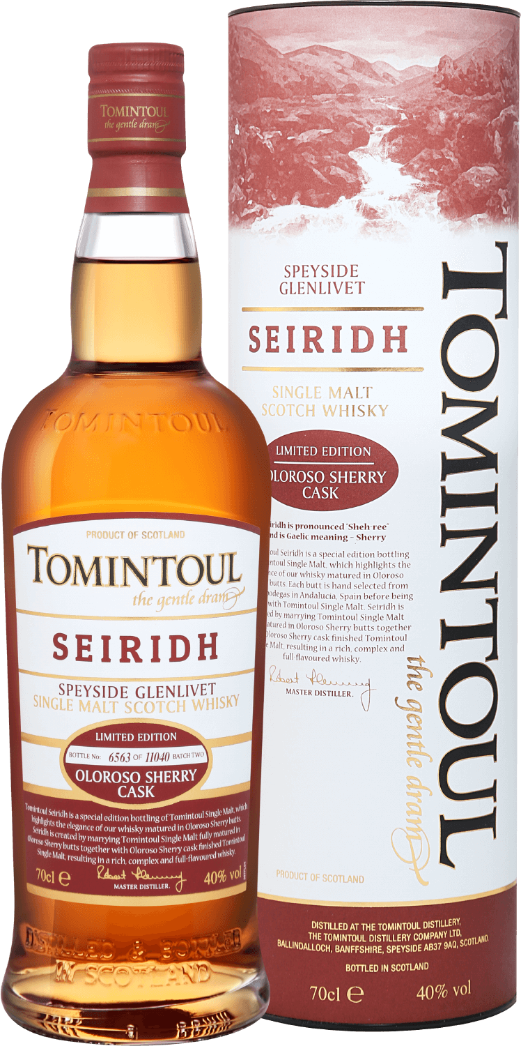 

Виски Tomintoul Seiridh Speyside Glenlivet 0,7 л