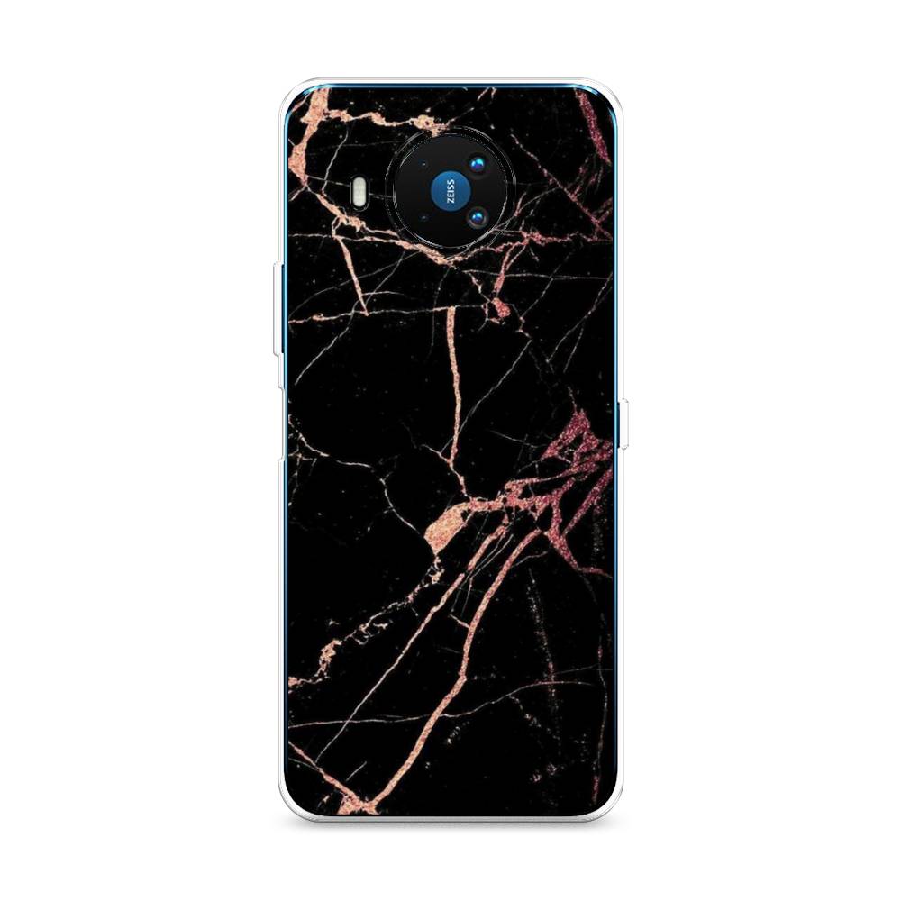фото Чехол awog "мрамор розовое золото" для nokia 8.3
