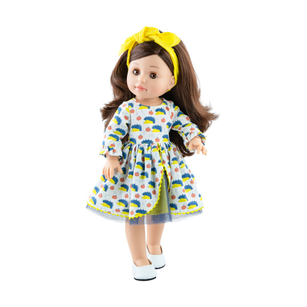 Кукла Paola Reina Soy Tu Эмили в платье с ежиками, 42 см, 06035 адептка эмили