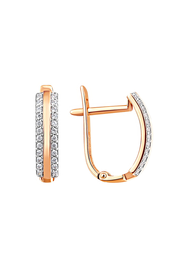 

Серьги из красного золота с фианитом Kari Jewelry СЛ-402275, СЛ-402275
