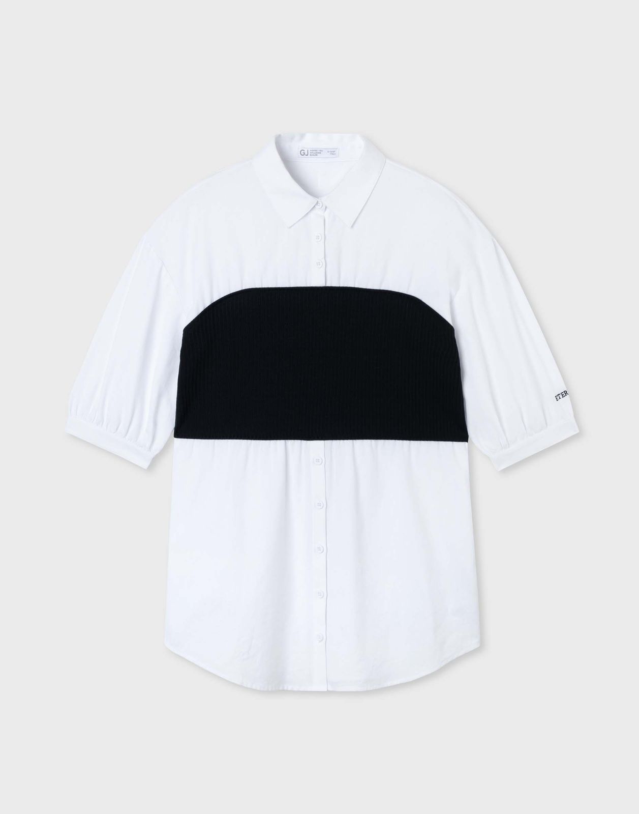 Блузка детская Gloria Jeans GWT003371, белый/черный, 170