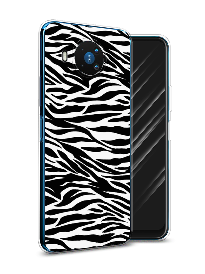 

Чехол Awog на Nokia 8.3 / Нокиа 8.3 "Принт зебра", Белый;серый;черный, 123550-7
