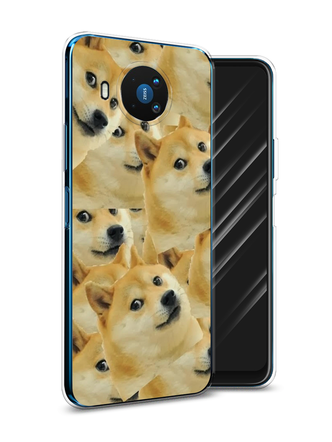 

Чехол Awog на Nokia 8.3 / Нокиа 8.3 "Собака-подозревака фон", Желтый;черный, 123550-9