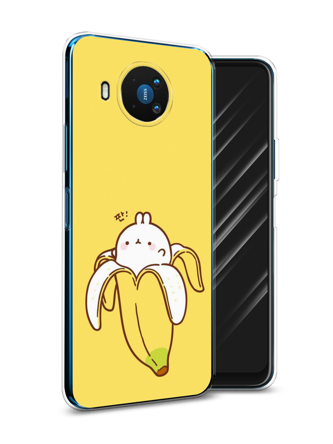 

Чехол Awog на Nokia 8.3 / Нокиа 8.3 "Зайчик-бананчик", Желтый;белый, 123550-2