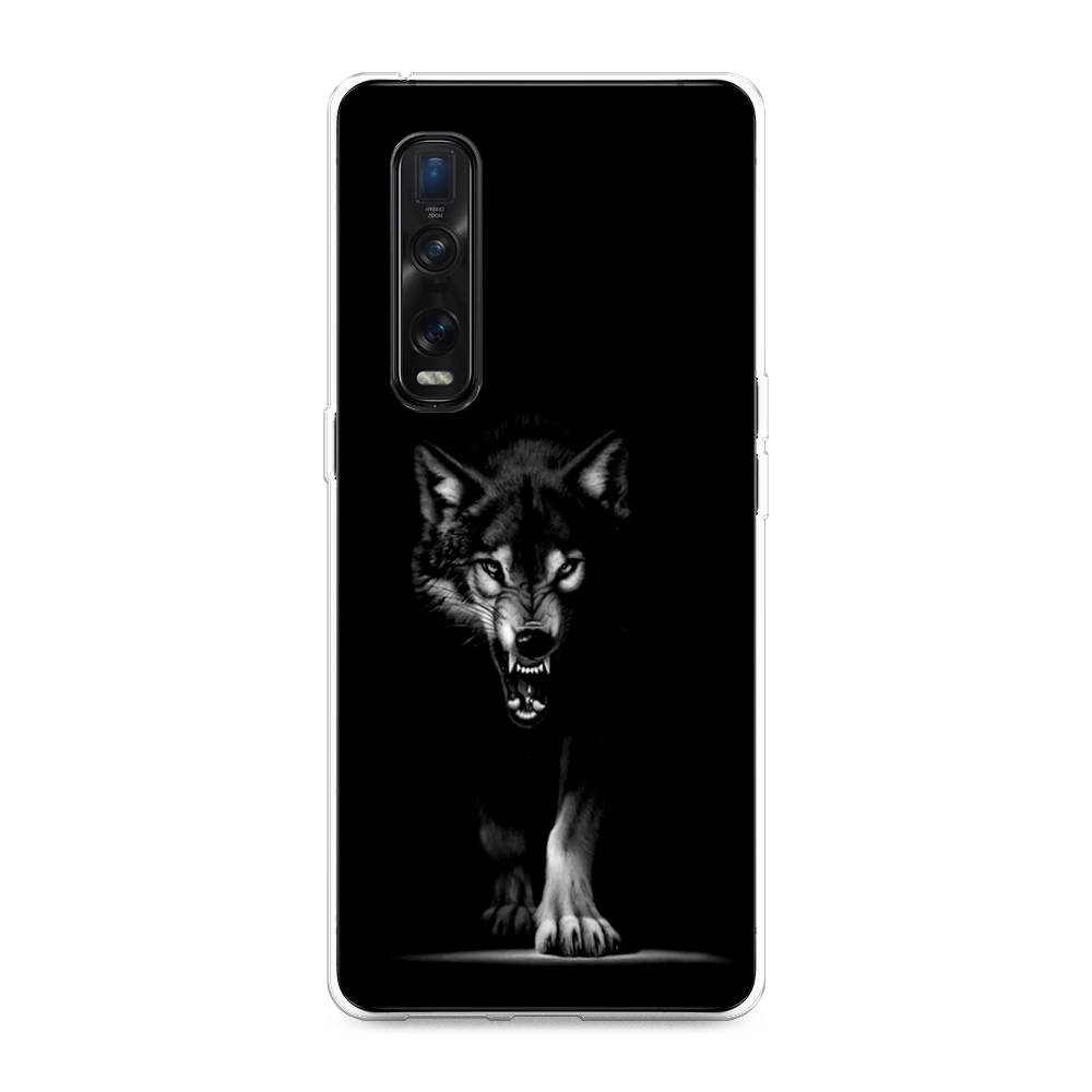

Чехол Awog на Oppo Find X2 Pro "Волк выходит из ночи", Разноцветный, 253350-1