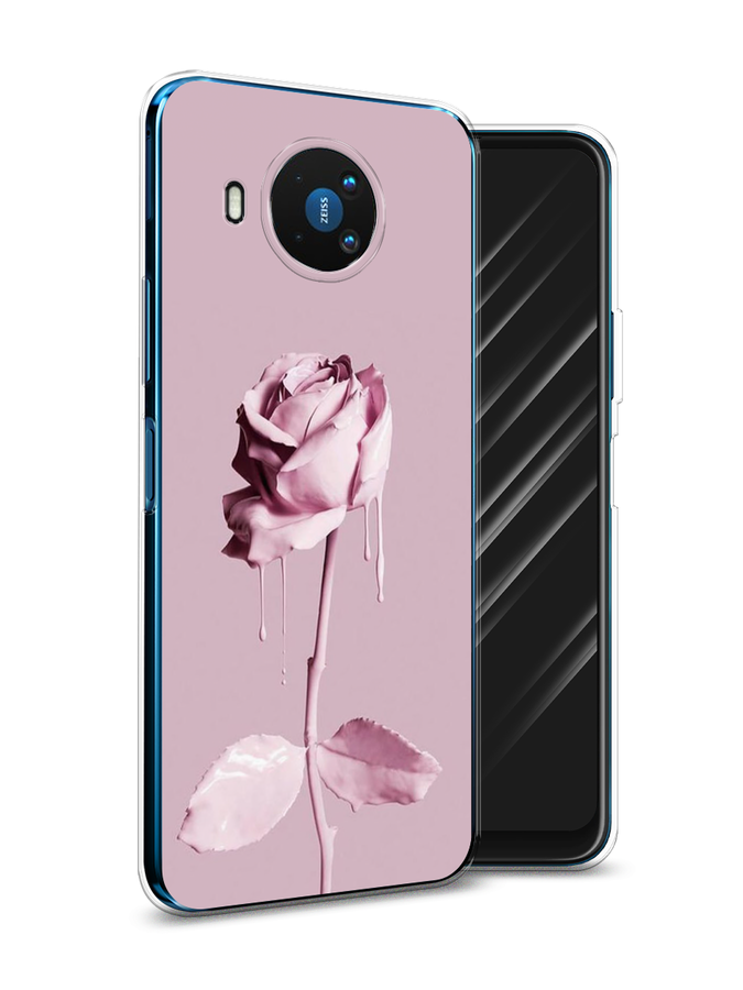 

Чехол Awog на Nokia 8.3 / Нокиа 8.3 "Роза в краске", Белый;розовый, 123550-8