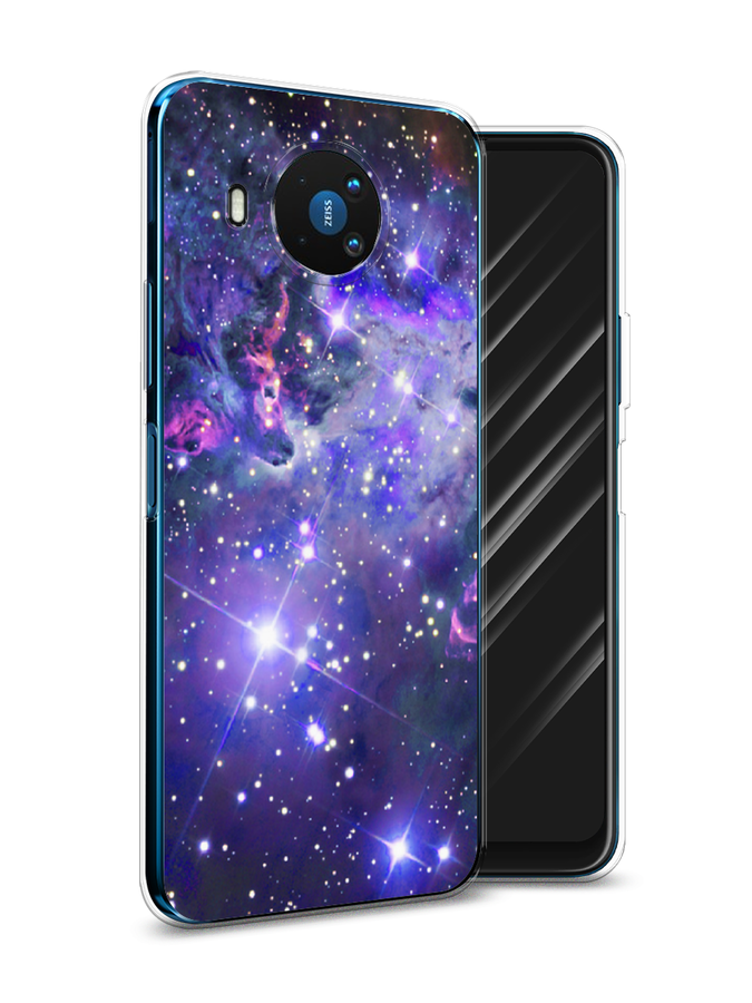

Чехол Awog на Nokia 8.3 / Нокиа 8.3 "Яркая галактика", Фиолетовый, 123550-4