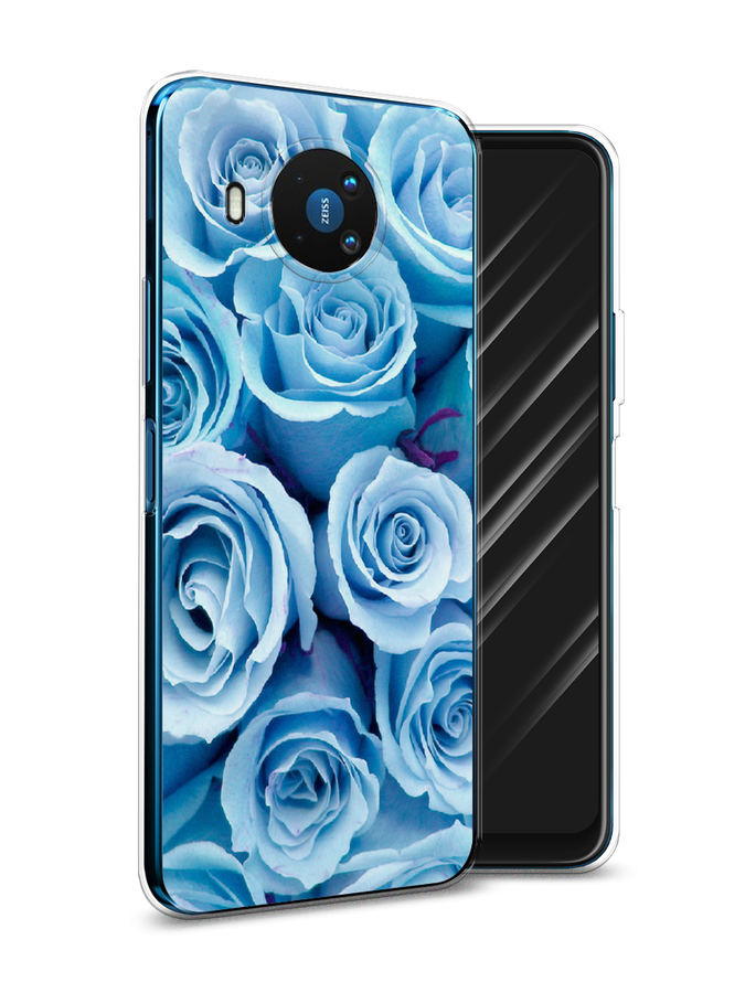 

Чехол Awog на Nokia 8.3 / Нокиа 8.3 "Лазурные розы", Голубой, 123550-8