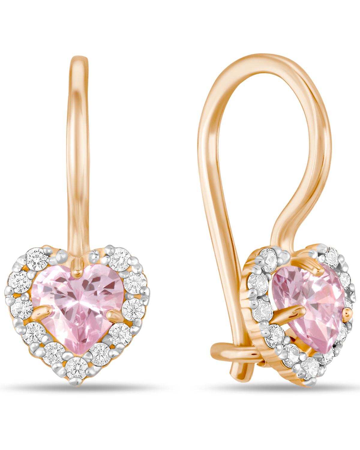 Серьги из красного золота MIUZ Diamonds E2028-S132-370M2, фианит