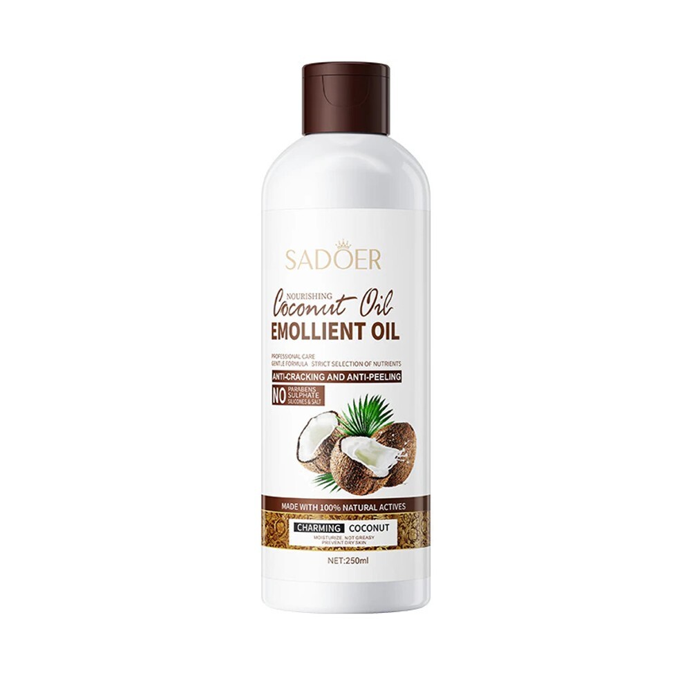 Масло для волос и тела Sadoer с кокосом Nourishing Coconut Oil Emollient Oil 250 мл 539₽