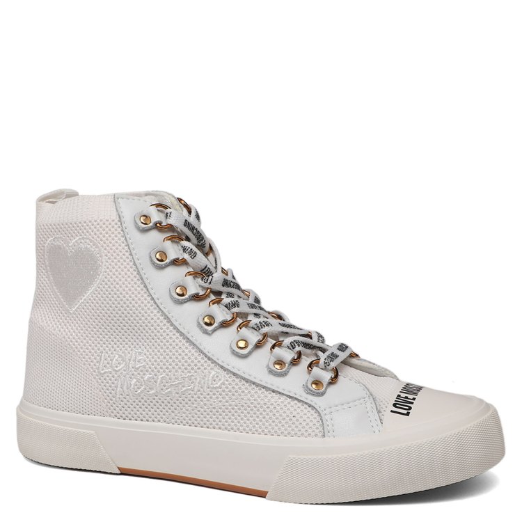 

Кеды женские Love Moschino JA15142G SS24 белые 38 EU, Белый, JA15142G SS24