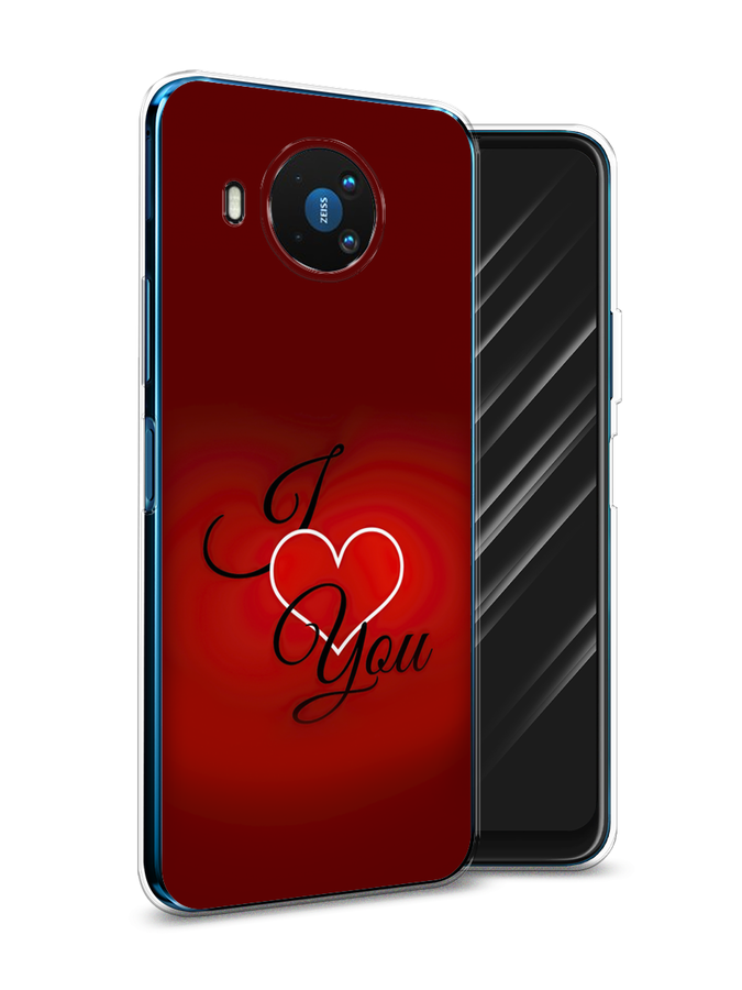 

Чехол Awog на Nokia 8.3 / Нокиа 8.3 "I love you 3", Красный;черный, 123550-6