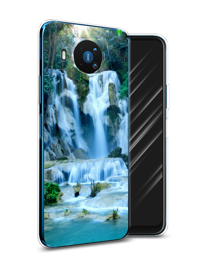 

Чехол Awog на Nokia 8.3 / Нокиа 8.3 "Водопад 8", Голубой;зеленый, 123550-4