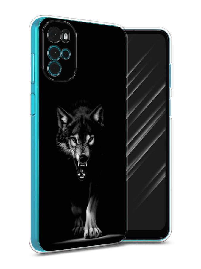 

Чехол Awog на Motorola Moto G22 "Волк выходит из ночи", Разноцветный, 243150-1