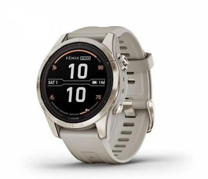 Смарт-часы Garmin FENIX 7S PRO SAPPHIRE SOLAR золотистый 010-02776-14