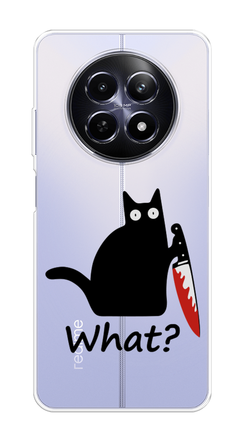 

Чехол на Realme 12 5G "Котик с ножом", Черный;красный, 2516450-1