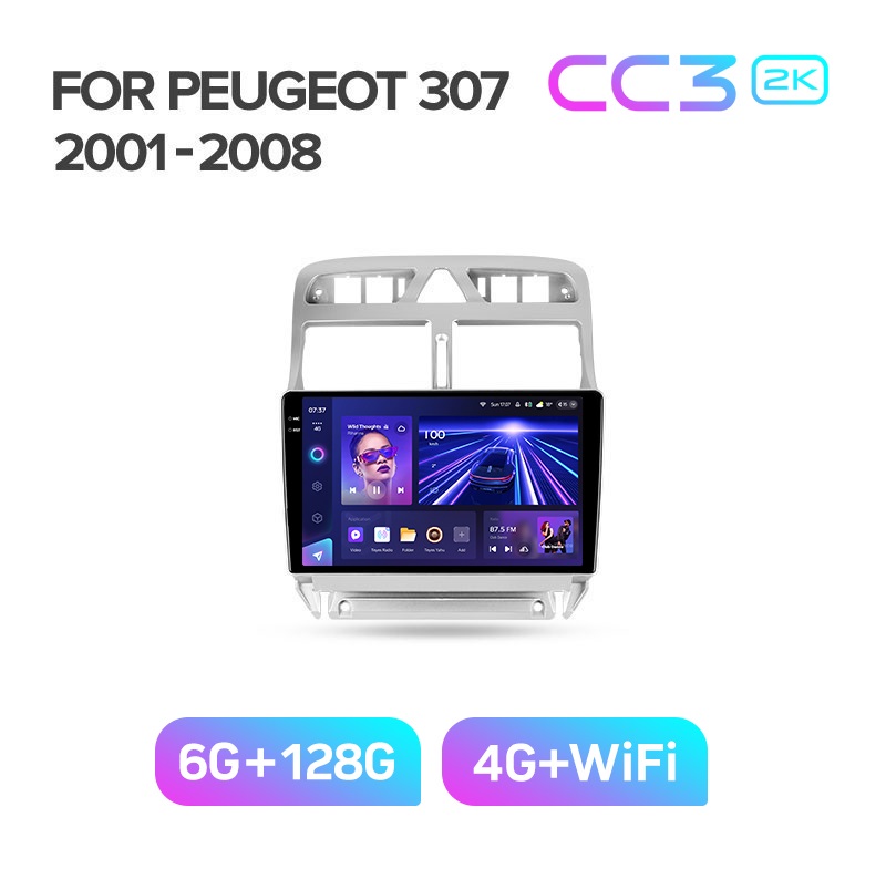 Магнитола TEYES PEUGEOT 307 2001-2008 г CC3 2K 6128ГБ 4189000₽