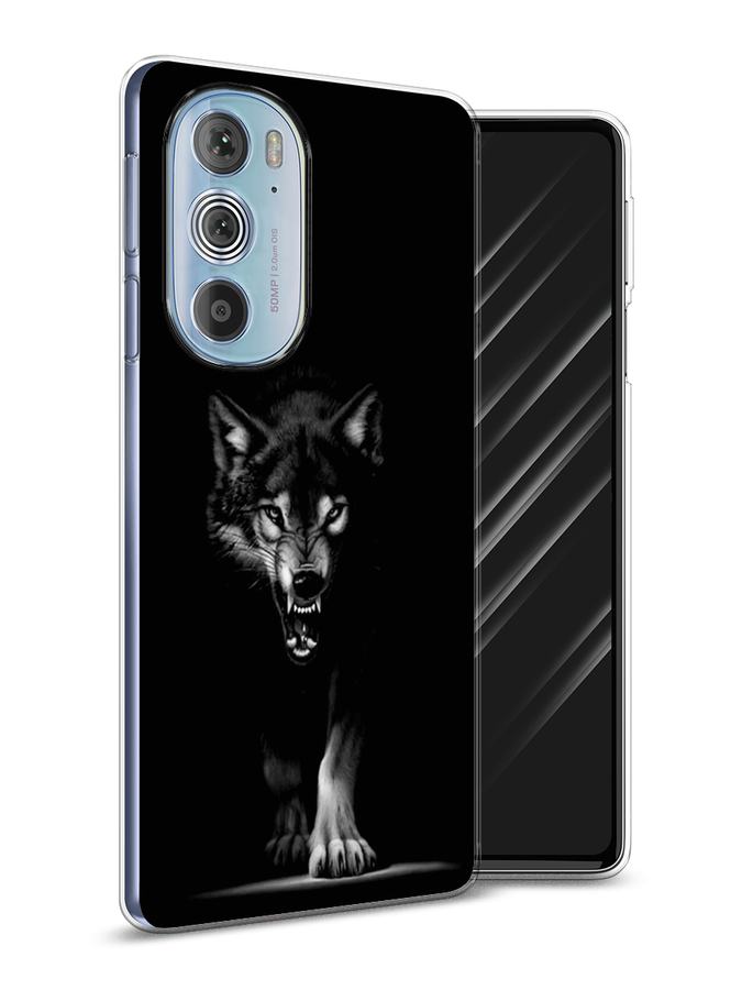 

Чехол Awog на Motorola Edge 30 Pro "Волк выходит из ночи", Разноцветный, 243350-1