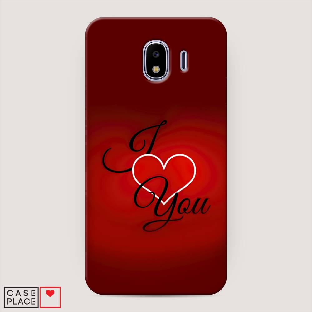 фото Чехол awog "i love you 3" для samsung galaxy j4