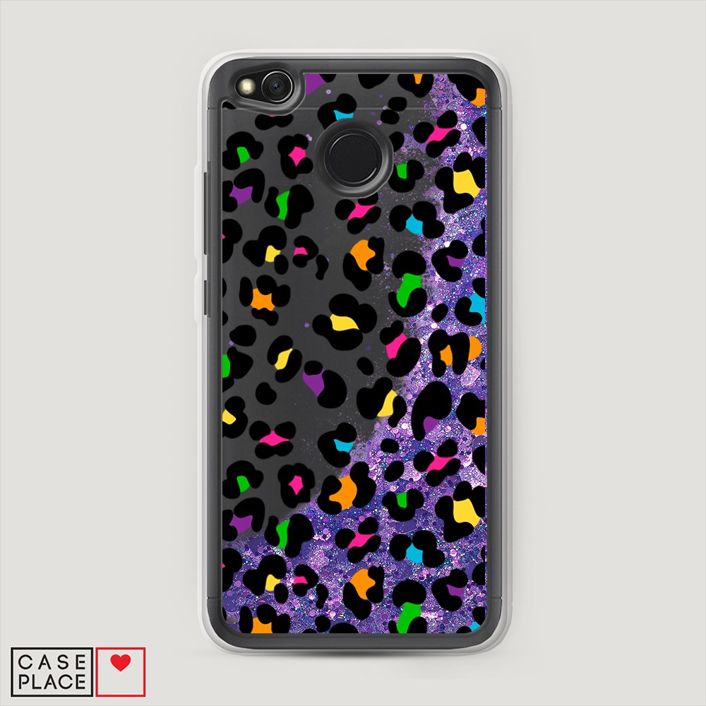 

Жидкий чехол с блестками "Яркий леопард" на Xiaomi Redmi 4X, 31492-1