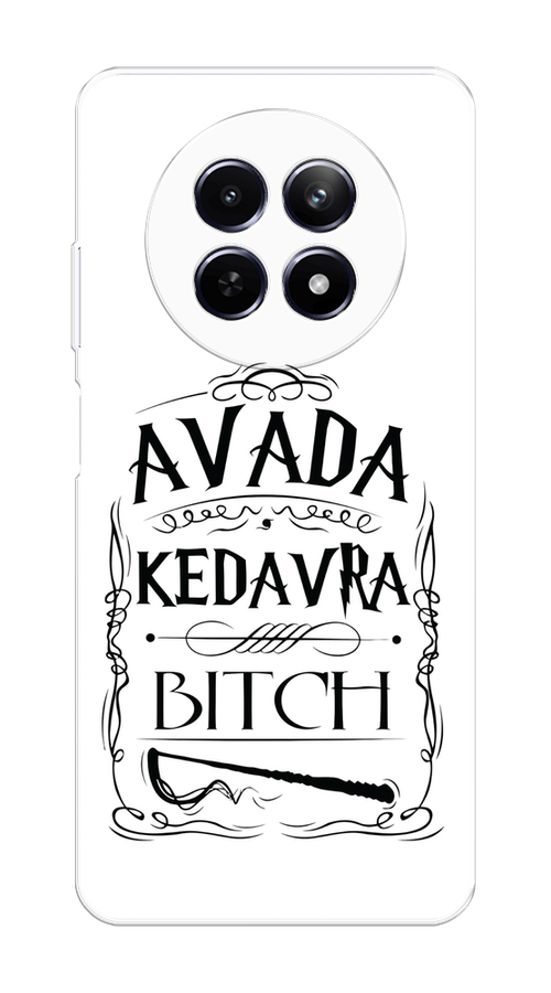 

Чехол на Realme 12 5G "Avada kedavra bitch", Белый;серый;черный, 2516450-1