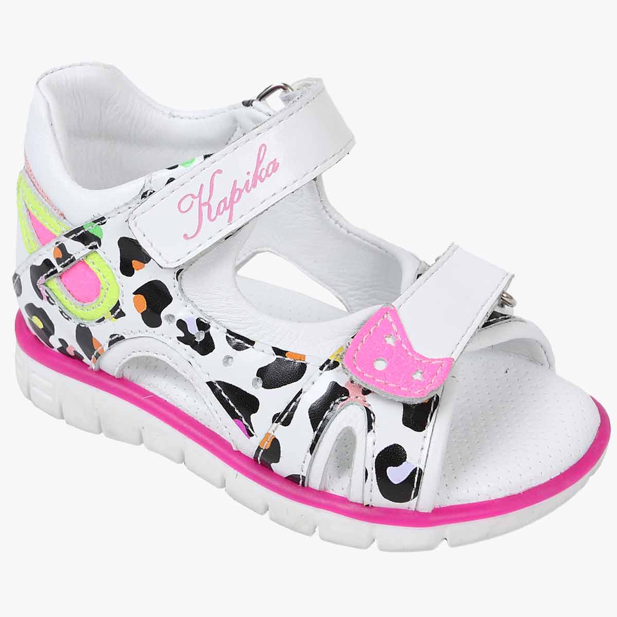 

Сандалии детские Kapika 31713т цв.белый-мультиколор р.23 RU, 31713т