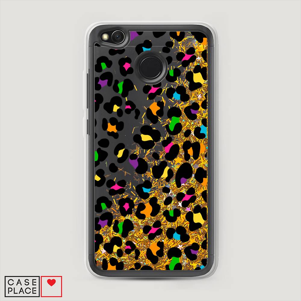 

Жидкий чехол с блестками "Яркий леопард" на Xiaomi Redmi 4X, 31490-1
