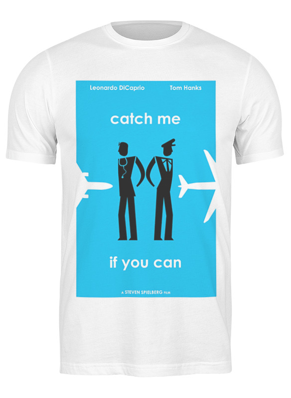 

Футболка мужская Printio Catch me белая L, Белый, Catch me