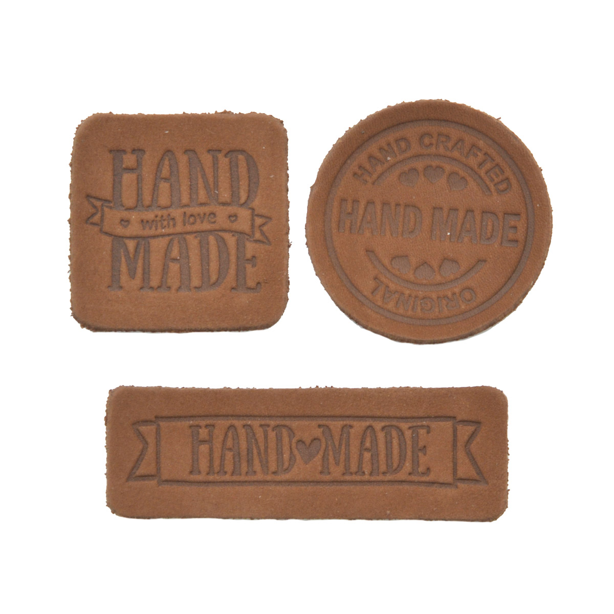 

Набор термоаппликаций Hand Made из кожи (40 светло-коричневый), 560607