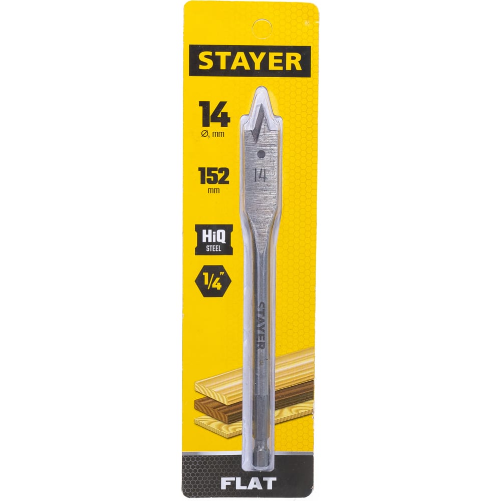 

Перьевое сверло по дереву STAYER Flat