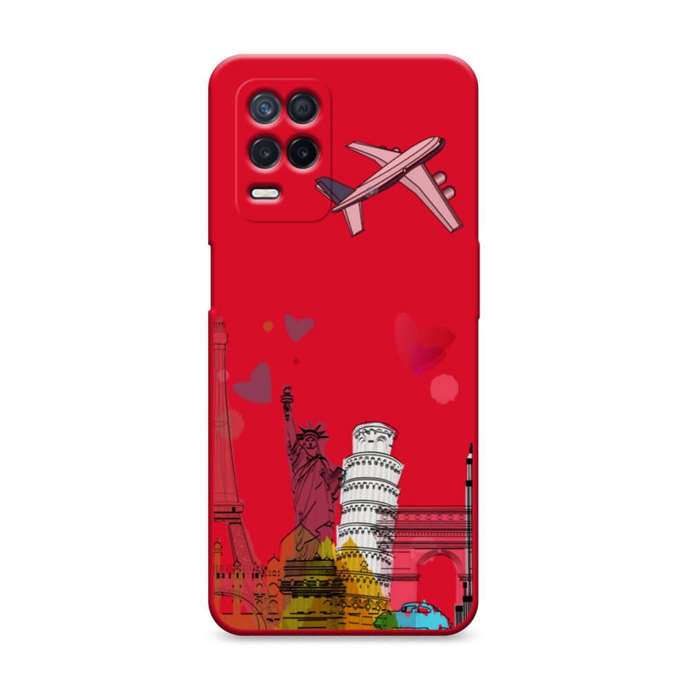 

Чехол Awog на Realme 8 5G/Narzo 30 5G "Самолет путешествий", Разноцветный, 257153-1
