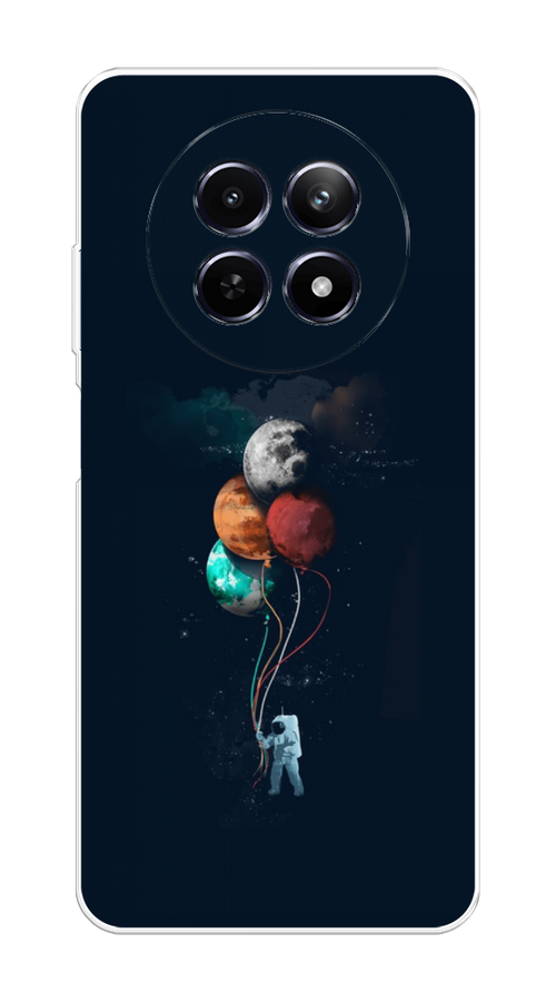 

Чехол на Realme 12 5G "Космонавт с шариками", Разноцветный, 2516450-1