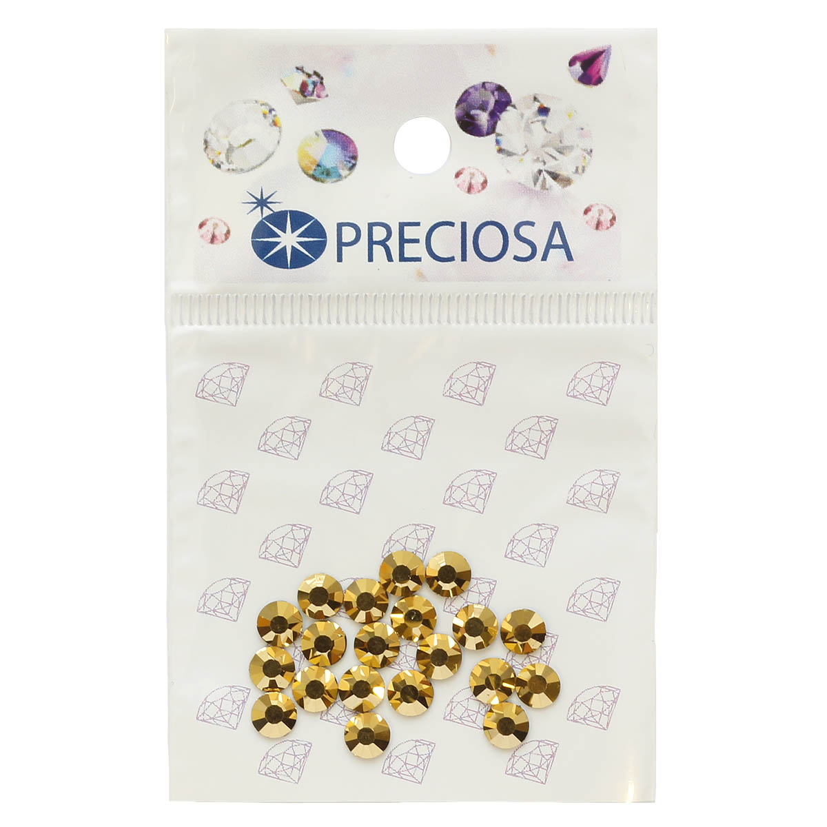

438-11-612 Стразы термоклеевые Crystal Aurum SS20 20 шт. Preciosa