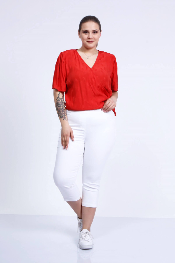 

Брюки женские My Line Moda 1382 белые 44 RU (товары доставляются из-за рубежа), 1382