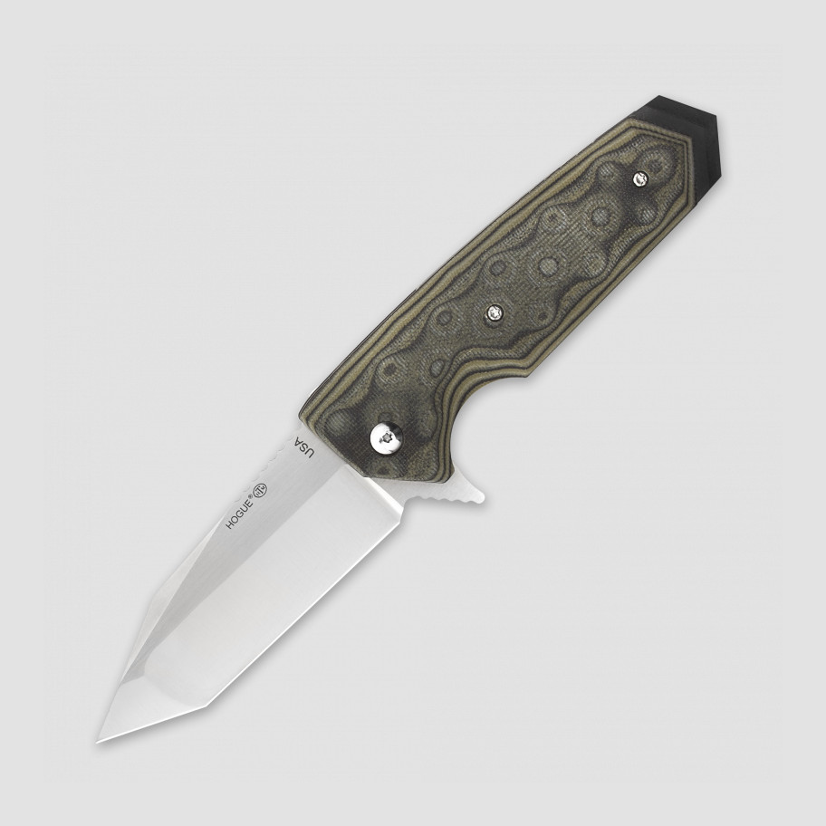 Нож складной HOGUE Elishewitz EX-02, длина клинка 9,5 см, зеленый