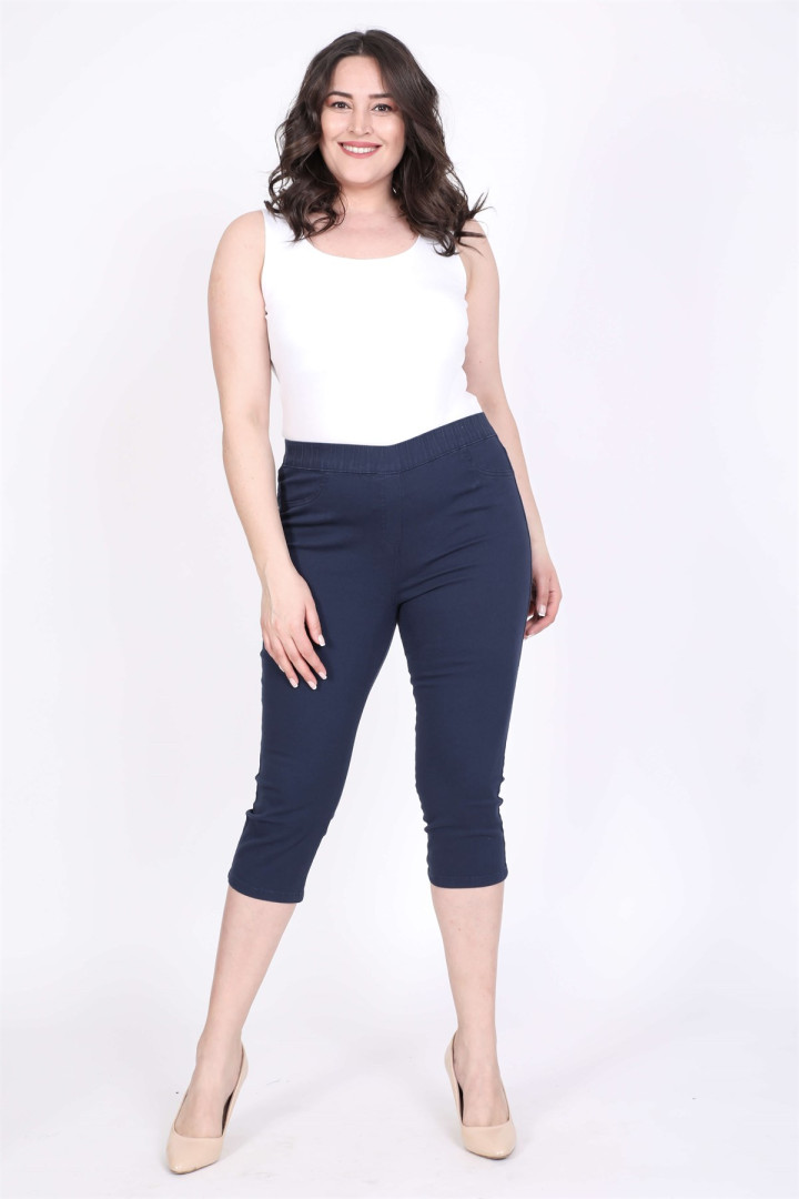 

Брюки женские My Line Moda 860 синие 44 RU (товары доставляются из-за рубежа), 860