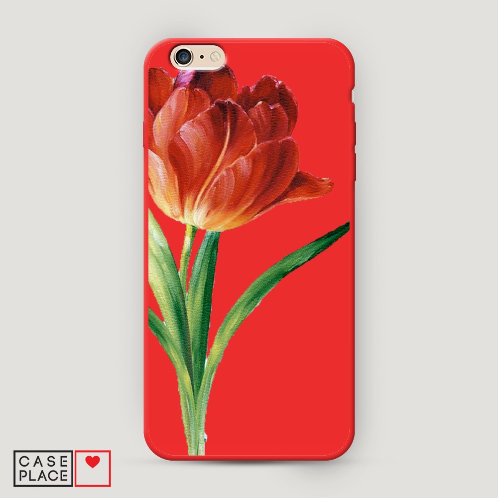 

Чехол Awog на Apple iPhone 6 Plus / Айфон 6 Plus "Красный тюльпан", Разноцветный, 10553-1