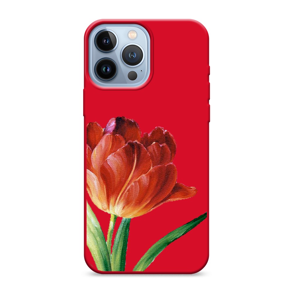 

Чехол Awog на Apple iPhone 13 Pro Max / Айфон 13 Pro Max "Красный тюльпан", Разноцветный, 14453-1