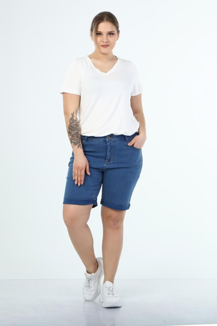 

Шорты женские My Line Moda 1402 синие 42 RU (товары доставляются из-за рубежа), 1402