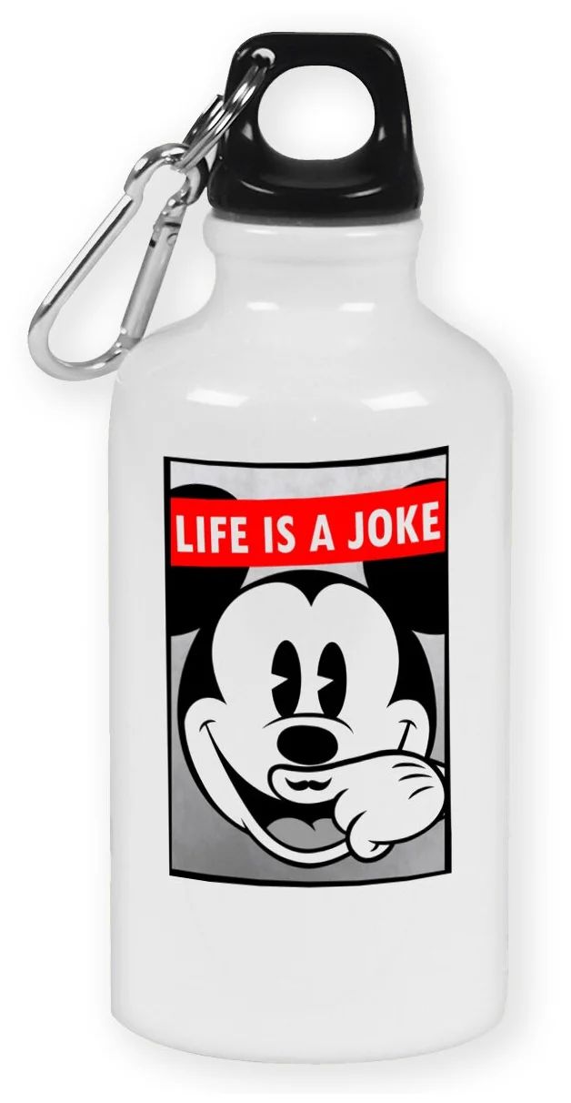 фото Бутылка спортивная coolpodarok life is a joke микки маус