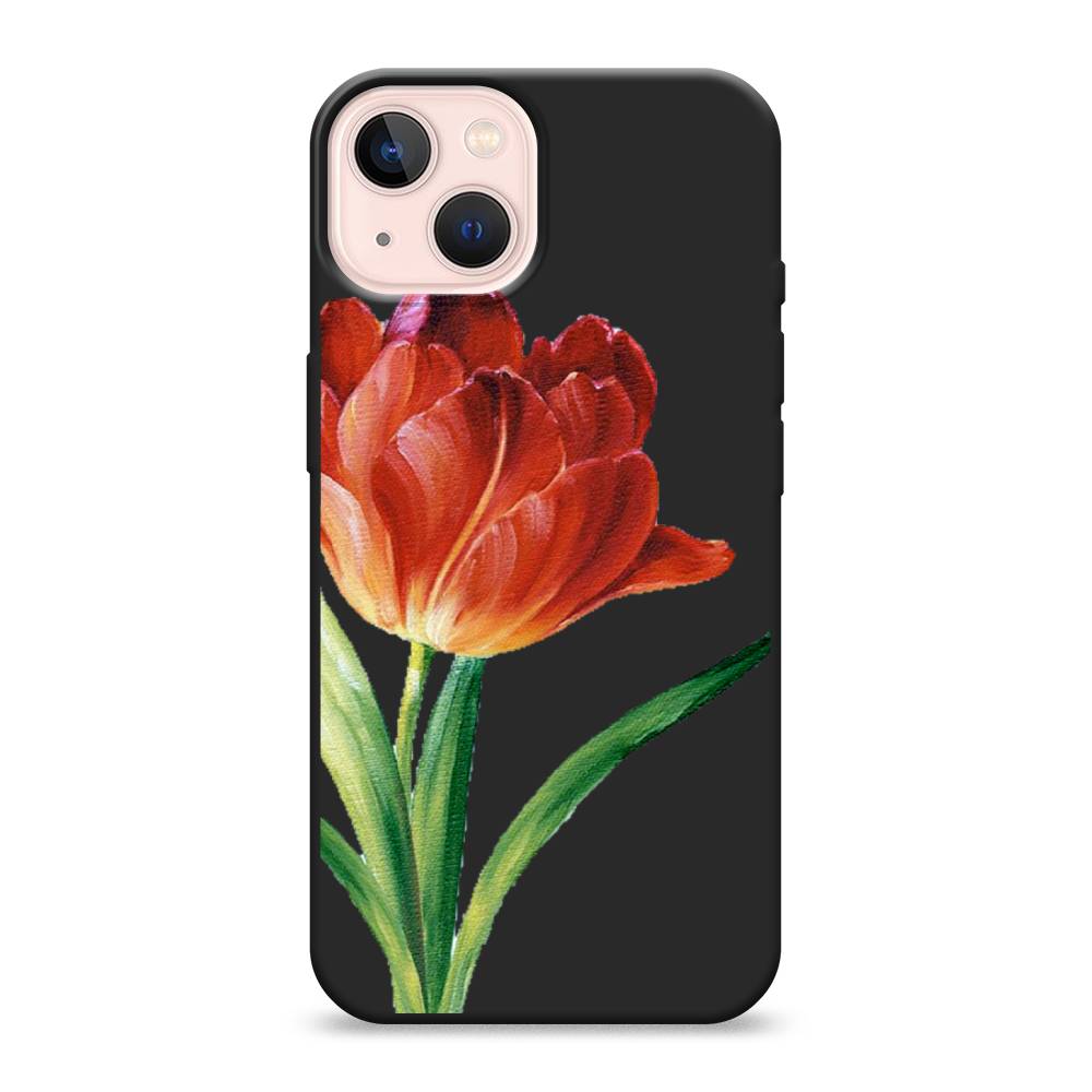 

Чехол Awog на Apple iPhone 13 / Айфон 13 "Красный тюльпан", Разноцветный, 14252-1