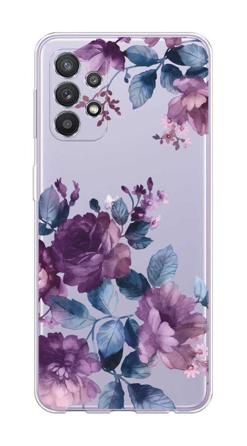 

Чехол на Samsung Galaxy A32 "Purple Blossoms", Синий;фиолетовый, 2102050-1