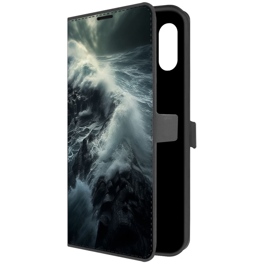 

Чехол-книжка Krutoff Eco Book для Samsung Galaxy A02 (A022) Шторм (черный)