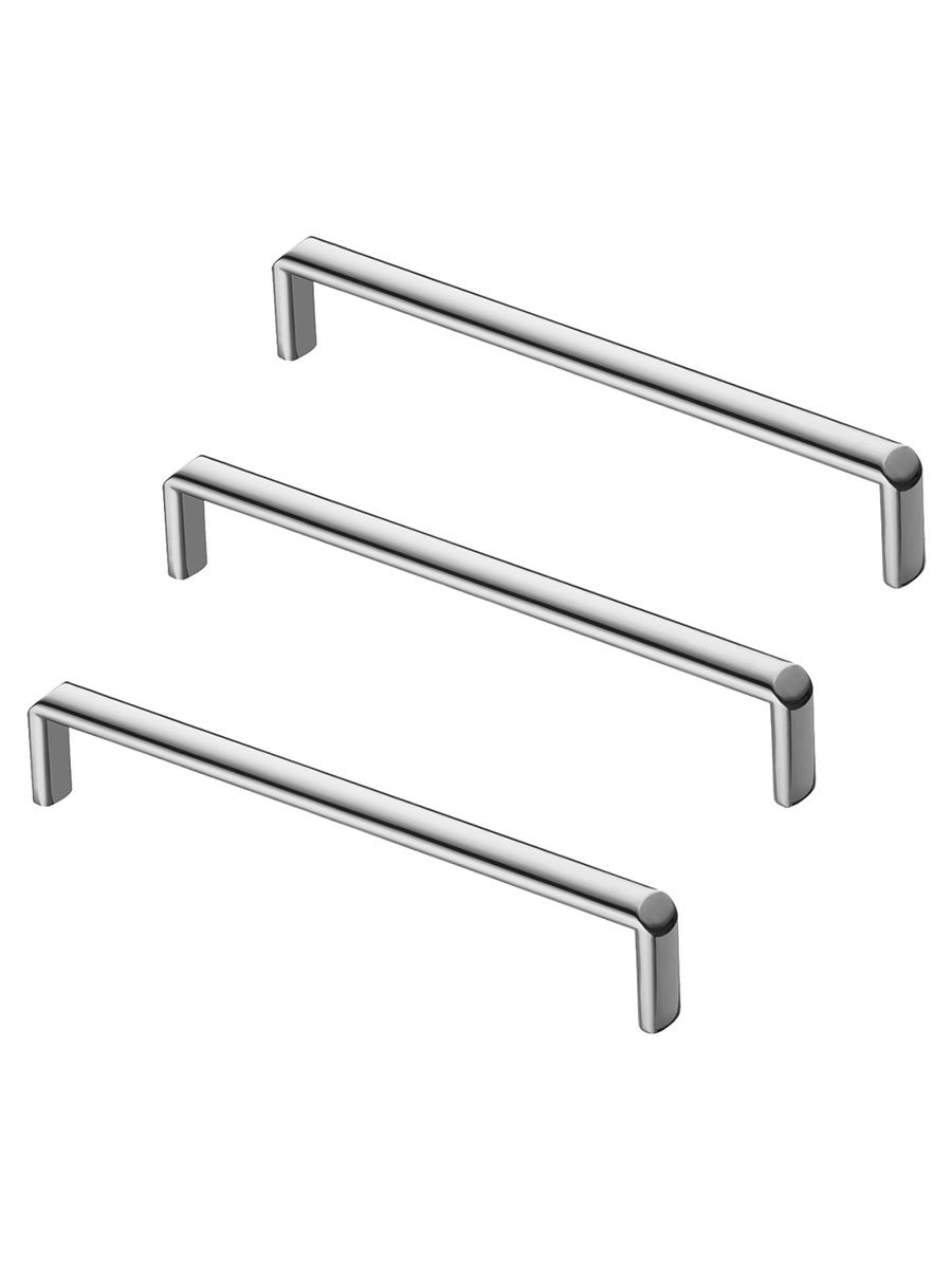 

Комплект из 3 шт ручка-скоба KERRON 160 мм S-2540-160 хром, Серебристый, S-2540
