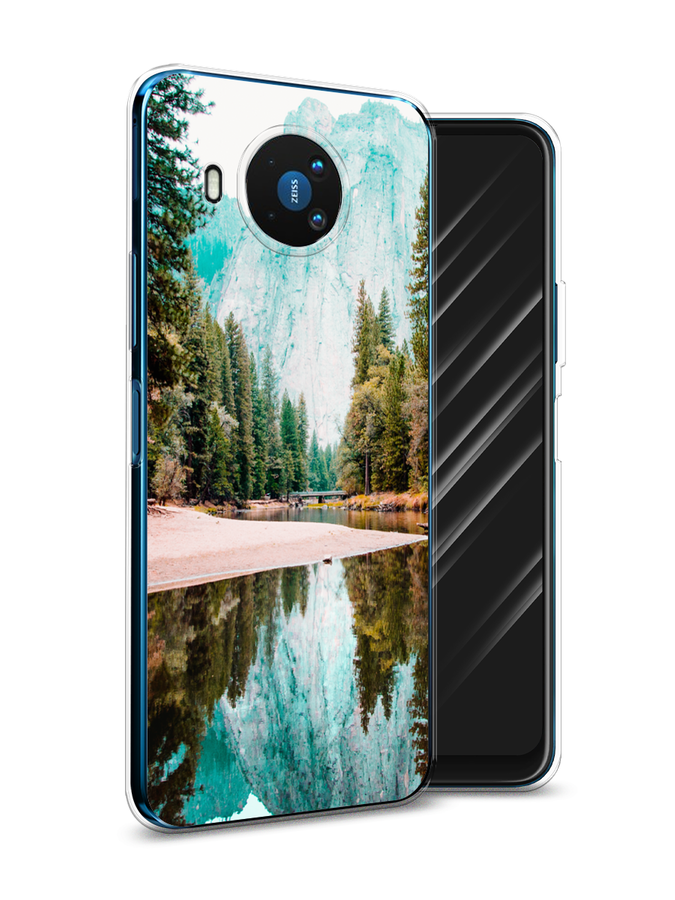 

Чехол Awog на Nokia 8.3 / Нокиа 8.3 "Горы 11", Зеленый;голубой, 123550-4