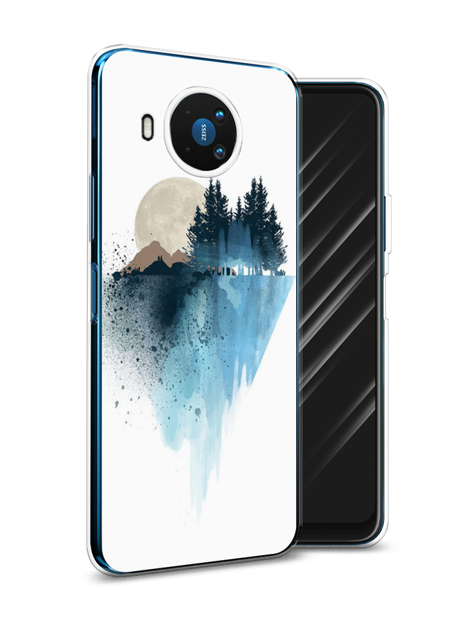 

Чехол Awog на Nokia 8.3 / Нокиа 8.3 "Горы 5", Голубой, 123550-4